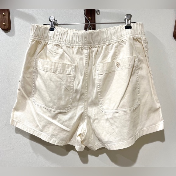 NWT Madewell Garment-Dyed Pull-On Utility Shorts White Cream Size 29 - Picture 7 of 12